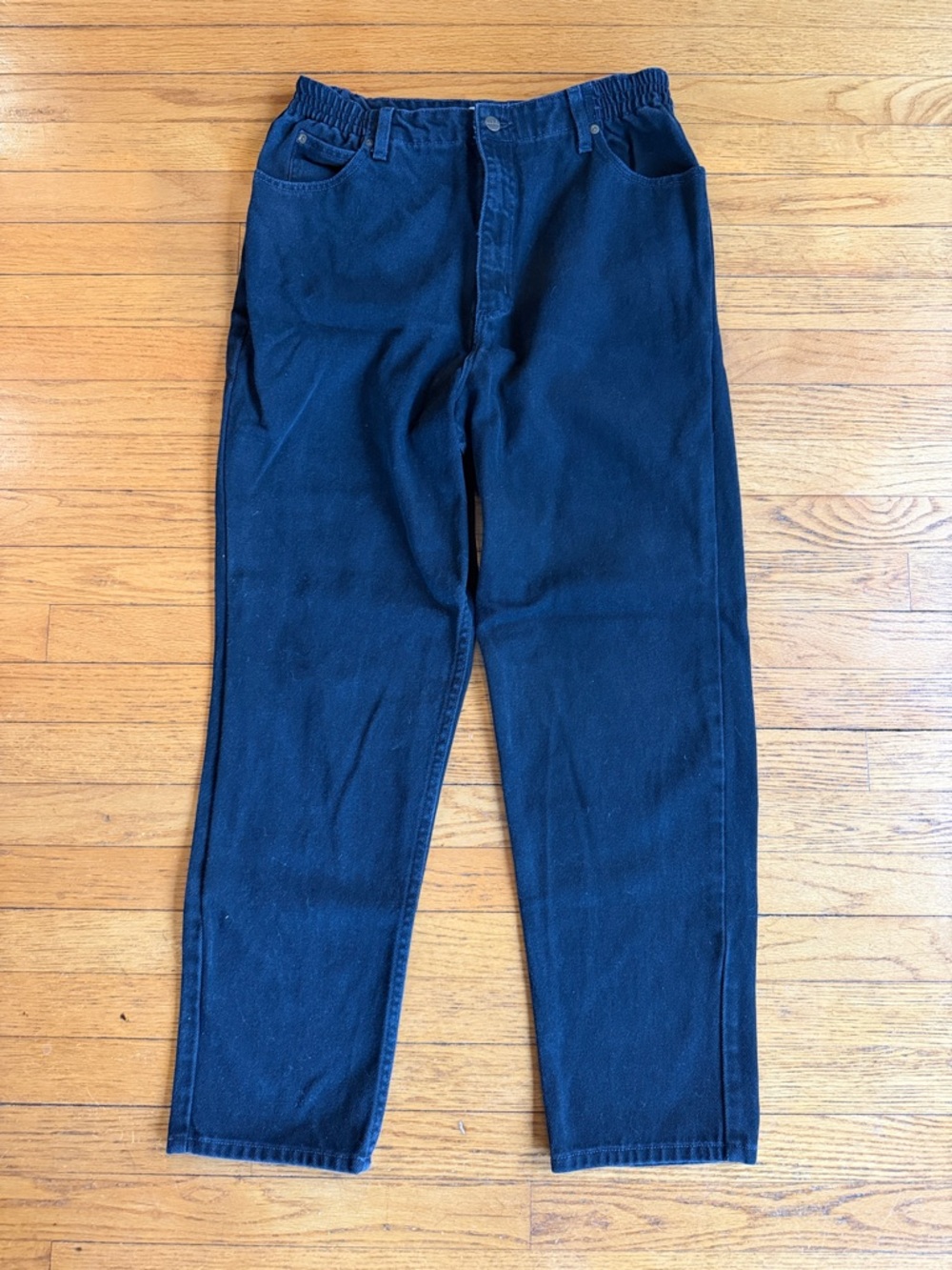L.L. Bean Women's Black Straight-Leg Jeans